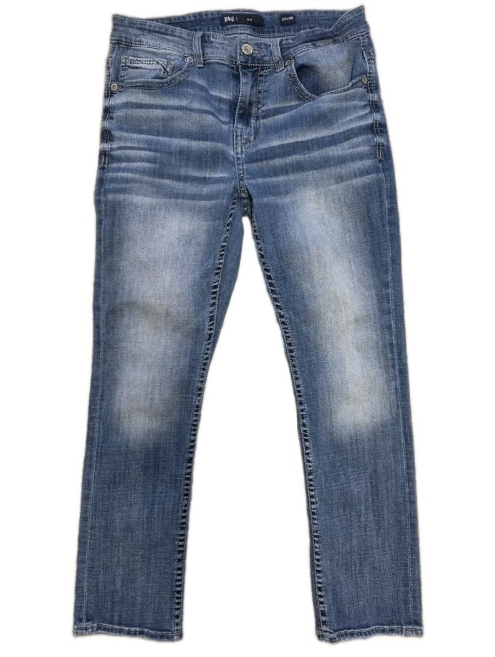 BKE Alec Mens Straight Jeans Size 33 X 30 Grunge Streetwear Western Casual Work